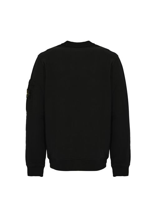 Felpa 6100019 in cotone con tasca in ripstop Navy blue STONE ISLAND | 6100019S0410V0020